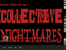 Tablet Screenshot of collectivenightmares.com